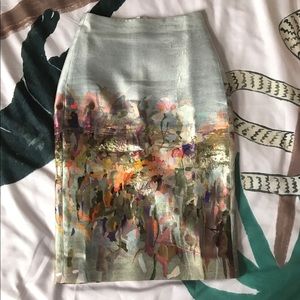 J. Crew Collection Water Color Pencil Skirt, 0